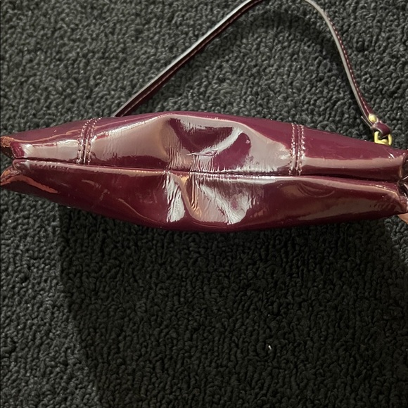 Coach Madison Patent Leather Plum Wristlet - Picture 10 of 12
